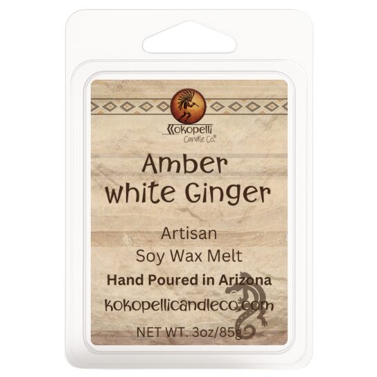 Amber White Ginger Wax Melt Kokopelli Candle Co.