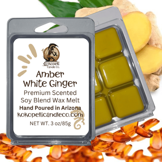 Amber white Ginger Wax Melt