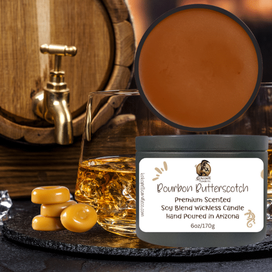 Bourbon Butterscotch Wickless Candle