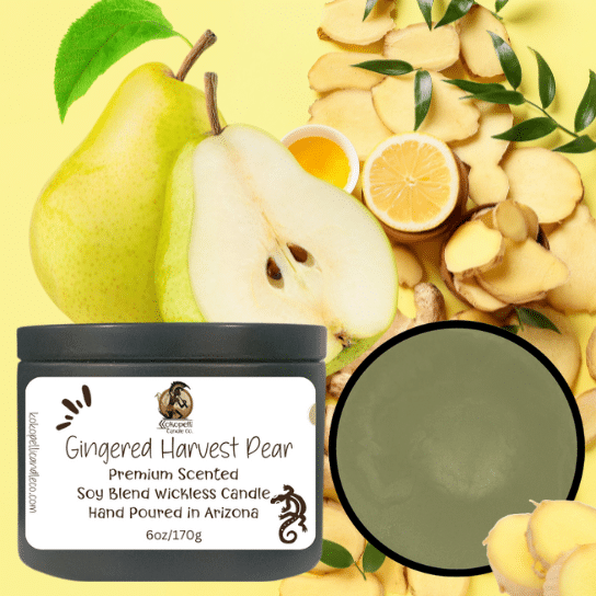 Gingered Harvest Pear wickless Candle