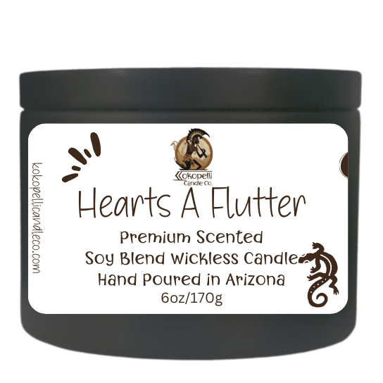 Hearts A Flutter Wickless Candle