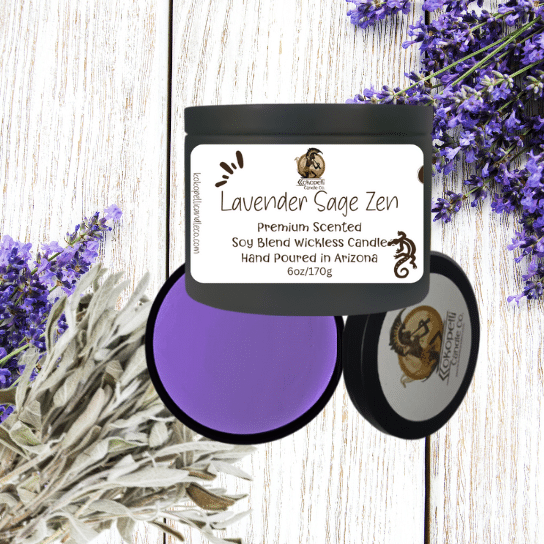 Lavender Sage Zen Wickless Candle