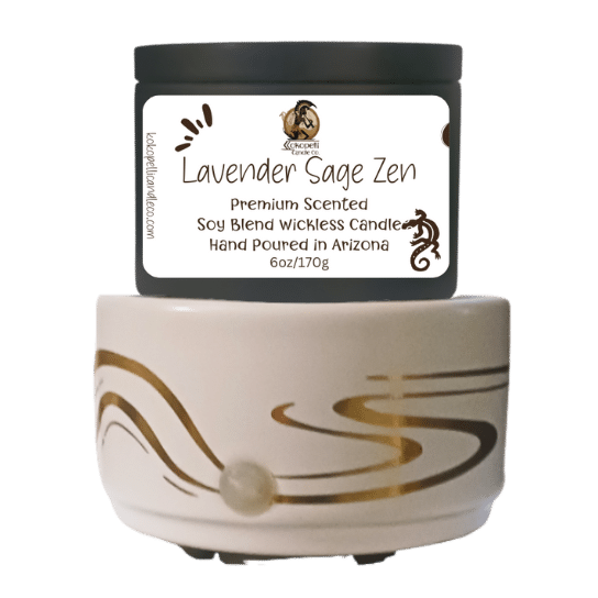 Lavender Sage Zen Wickless Candle