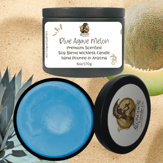 Blue Agave Melon Wickless Candle