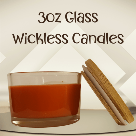 3oz Glass Wickless Candles