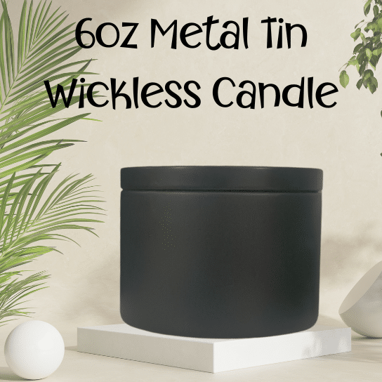 6oz Metal Tin Wickless Candle