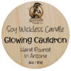 Glowing Cauldron wickless candle