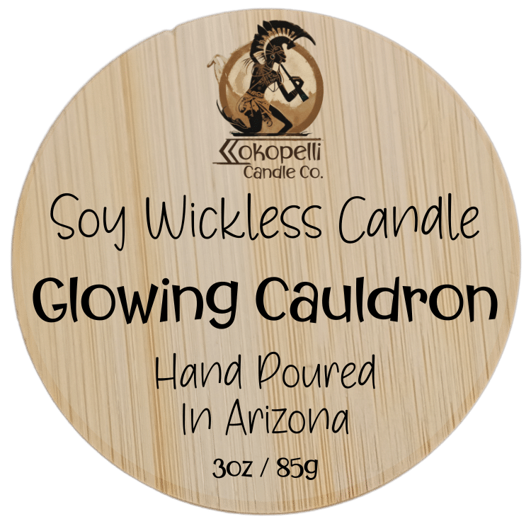 Glowing Cauldron wickless candle