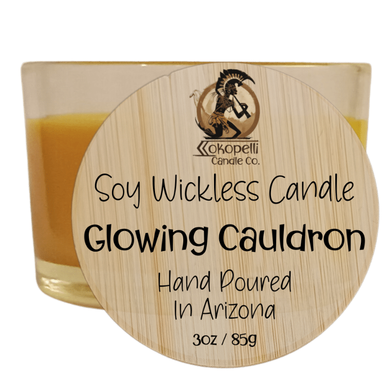 Glowing Cauldron wickless candle