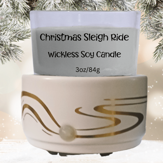 Christmas Sleigh Ride Wickless Candle