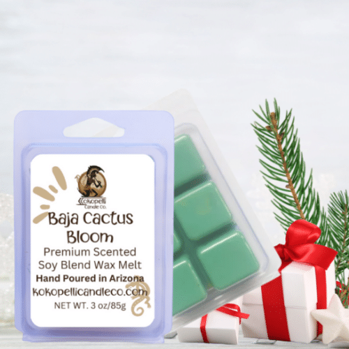 Baja Cactus Wax Melt Christmas Backround