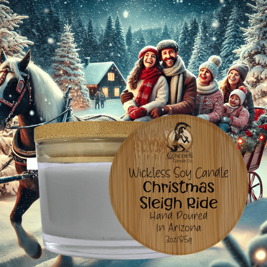 Christmas Sleigh Ride Wickless Candle 3oz