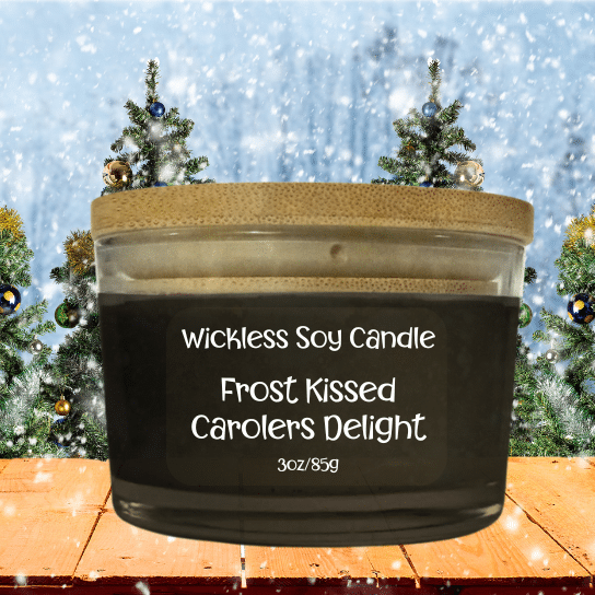 Frost Kissed Caroler's Delight Wickless Candle