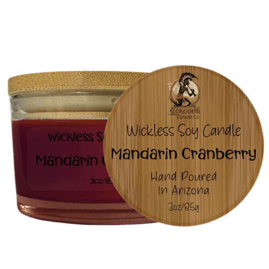 Mandarin Cranberry Wickless Candle 3oz