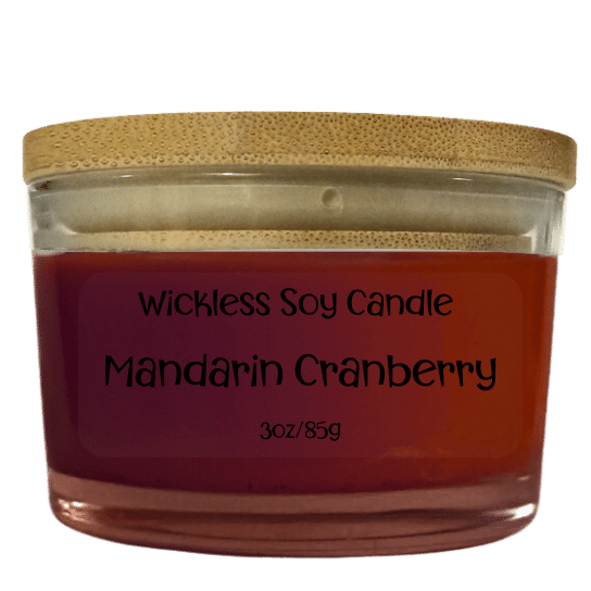 Mandarin Cranberry Wickless Candle 3oz