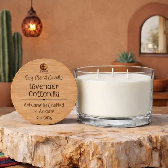 Lavender Cottonilla 12oz Candle Kokopelli Candle Co.