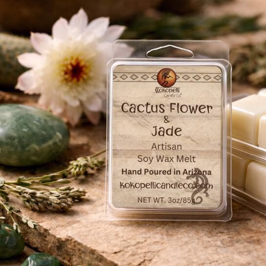 Cactus Flower and Jade Wax Melt Kokopelli Candle Co.